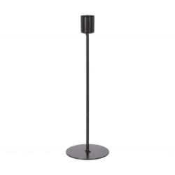 Candle Holder Blk Iron 20.5CM