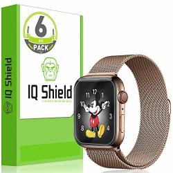 Iq Shield Screen Protector Compatible With Apple Watch Series 4 40MM 6-PACK Easy Install Anti-bubble Clear Film