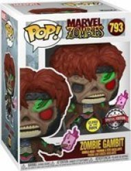 Pop Marvel Zombies Vinyl Figure - Zombie Gambit Glows In The Dark