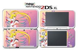 Sailor Moon Stars Mercury Mars Jupiter Video Game Vinyl Decal Skin Sticker Cover For Nintendo New 2DS XL System Console