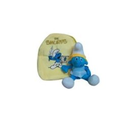 Kids School Bag Smurf Clumsy Gift Set School Bag Toddlers Kids Plush Toy - Yellow