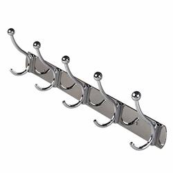 Fashionable Useful Corrosion Resistant Chrome Finish Wall-mounted Home Coat Hangers Stainless Steel Towel Robe Hooks