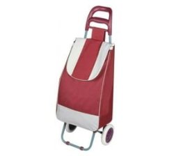 Lightweight Foldable Grocery & Utility Shopping Trolley - Red