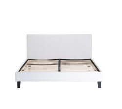 Shiloh Leather Bed Frame - White