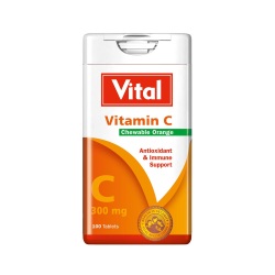 Vital Vitamin C Chewable Orange Tablets 100