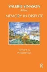 Memory In Dispute Hardcover