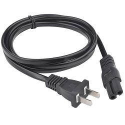 Ac Power Cord 2 Prong Compatible With Tcl LG Jvc Sony Samsung Sharp Toshiba Jvc Hisense LED Lcd Tv Monitor Printer Laptop Appliances Electronicals