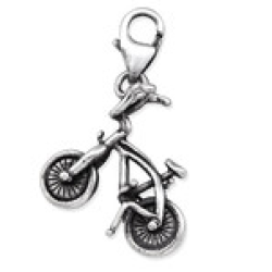 C448-C28879 - 925 Sterling Silver Bicycle Dangle Charm