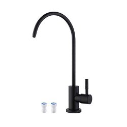 Kes Ro Faucet Water Filter Faucet Non-air-gap Drinking Water Beverage Faucet For Reverse Osmosis Systems Water Filtration System 304 Stainless Steel Matt Black Z504CLF-BK