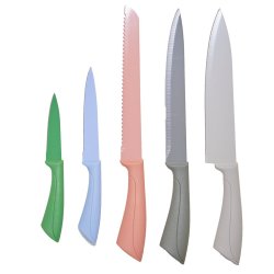 Mainstays - 5PC Non Stick Coated Knife Set