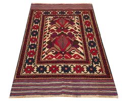 Beautiful Afghan Barjesta Kilim Carpet Mix - 177 X 128CM