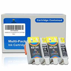 Perseus Compatible Ink Cartridge Replacement For Kodak 30XL 30 Combo 2 Black 2 Color High Yield Work With Esp C310 C110 1.2 3.2S Office 2150 2170 Hero 2.2 4.2 5.1 30B 30C XL