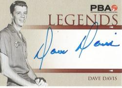 Dave Davies - "rittenhouse Pba Tenpin Bowling" 2008 - Certified "legends Autograph" Trading Card