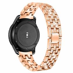 Bands For Samsung Galaxy Gera S2 20MM Sammid Stainless Rhinestone Replacement Strap For Samsung Gear S2 Galaxy Watch 42MM Band galaxy Watch Active 40MM ACTIVE2 40MM