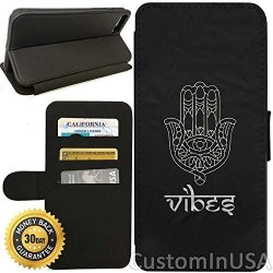 Flip Wallet Case For Iphone 7 Plus Buddhist Vibes Devine Hand With Adjustable Stand And 3 Card Holders Shock Protection Lightweight By Innosub