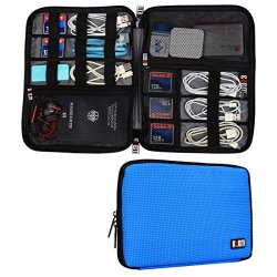 TRAVEL Bubm Organizer For Electronics Accessories Hard Drives Sky Blue