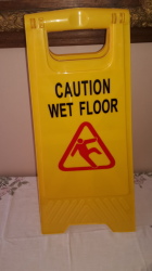 Caution Wet Floor Sign 600mm