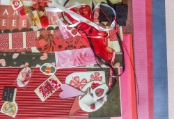 Scrapbook And Craft Pack Valentines Theme Red Black And Pink