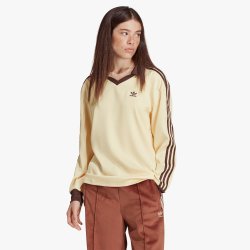 Adidas Originals Women&apos S Yellow Long Sleeve T-Shirt