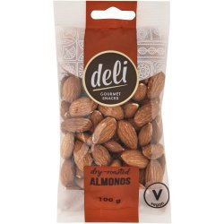 Deli Dry Roasted Almonds 100G