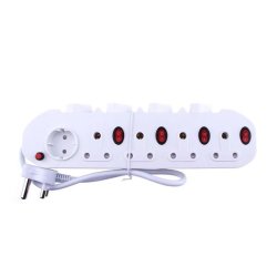 9 Way Multiplug With Switches