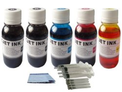 Dinsink Nd Brand Large 20OZ 5X4OZ Refill Ink Kit For Hp 920 920XL Cartridge:Officejet 6000 6500 6500A Plus 7000 7500A + Refill Syringe .the Item With Nd Logo