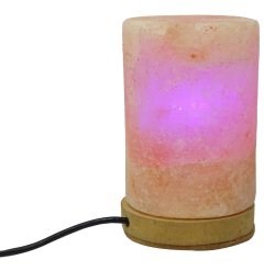 Himalayan Crystal Rock Yellow Salt Lamp LED Ionized Natural Air Purifier SLP98A-4