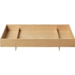 Sectioned Tray In Light Wood: Decorative & Functional Abento Large