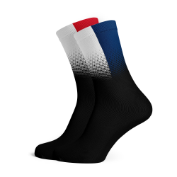 France Flag Socks - Large Black