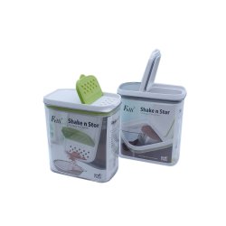 1 Litre Grey Shake And Store Storage Container