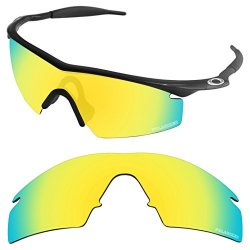 Performance Tintart Replacement Lenses For Oakley M Frame Strike Sunglass Polarized Etched-golden Yellow