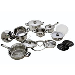 21 Pce Crown Stainless Steel Pot Set