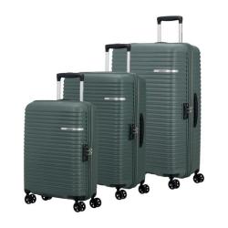 American Tourister Lift Off Luggage Set 3 Pce-olive ME5 04904
