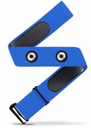 Heart Rate Monitor Soft Strap Replacement Universal Replacement For Mo-fit Most Garmin And Many Polar And Wahoo Hrm Transmitters Blue M-xxl