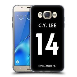 Official Crystal Palace Fc Chung-yong Lee 2017 18 Players Away Kit Group 1 Soft Gel Case For Samsung Galaxy J7 2016