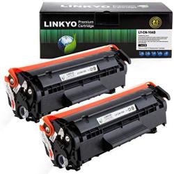 LINKYO Compatible Toner Cartridge Replacement For Canon 104 Black 2-PACK