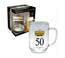 Be A Gentleman 50TH Beer Glass