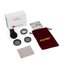 Zomei Mate M1 4 In 1 37MM Phone Camera Cpl Nd Close-up Filter Lens For Iphone Htc Xiaomi Huawei