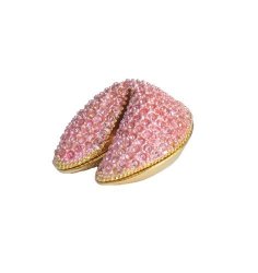 Lilly Rocket Collectible Trinket Box With Rhinestone Bejeweled Swarovski Crystals - Pink Rhinestone Wonton
