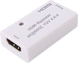 J-tech Digital HDMI 2.0 Repeater Coupler Extender Signal Booster Support 1080P 4KX2K@60HZ HDCP2.2 1.4 Edid Passthrough Cec Hdr Bandwidth Up To 18GBPS