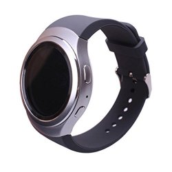Yoyorule Watch Band For Samsung Gear S2 SM-R720 Luxury Silicone Watch Band Strap For Samsung Galaxy Gear S2 SM-R720 Black