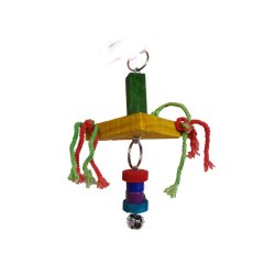Small Bird Toy With Rope And Bell