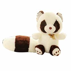 Xinyxzr Cute Plush Toy Lovely Long Tail Raccoon Stuffed Plush Doll Toy Kids Girlfriend Gift Home Decor - White 60CM