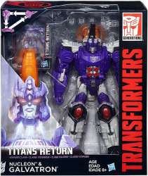 Tansformers Generations Voyager Titan Wars - Nucleon & Galvatron