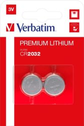 Verbatim CR2032 Lithium Button Battery 3V 2S 10 Pack