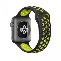 Zonabel Sport Strap For 38MM Apple Watch - Black & Yellow