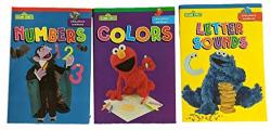 Kappa Books Publishers Llc Sesame Educational Workbooks Set Of 3 Letter Sounds Colors Numbers