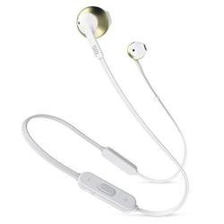 Harman Jbl T205BT Wireless In-ear Headphones With Three-button Remote And Microphone Champagne Gold