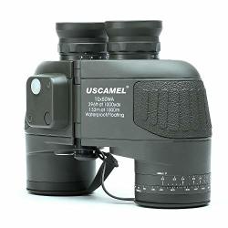 Uscamel 10X50 Marine Binoculars For Adults With Rangefinder Compass Waterproof Marine Binoculars For Sailing Boating Navigation Hunting