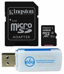 Kingston 128GB Sdxc Micro Canvas Select Memory Card And Adapter Bundle Works With Samsung Galaxy A50 A40 A30 Cell Phone SDCS 128GB Plus 1 Everything